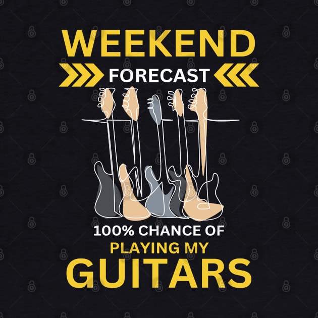 Weekend Forecast-100% Playing My Guitars by Wilcox PhotoArt